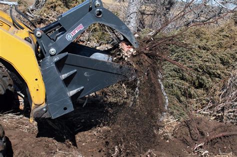 Stump Bucket Grapple Attachment • Virnig Mfg 